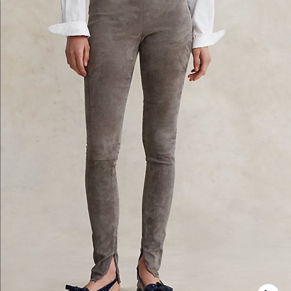 Polo Ralph Lauren Pants - Polo Ralph Lauren Lamb-Suede Skinny Pants